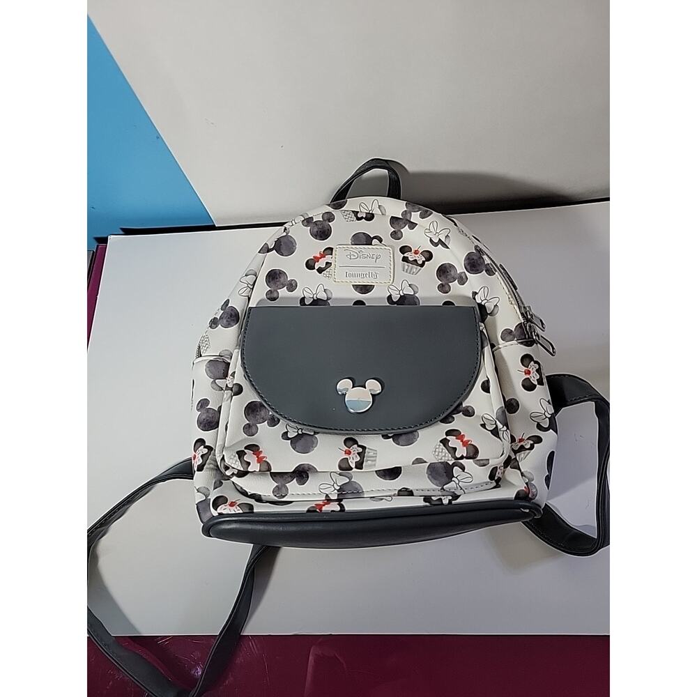 Loungefly Disney Mickey Mouse & Minnie Mouse Ears Cupcakes Mini Backpack Bag